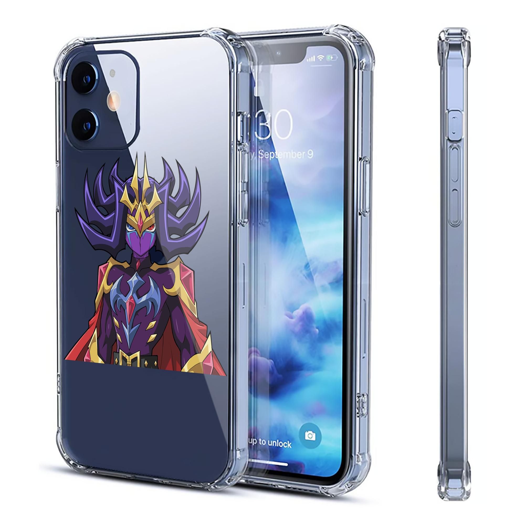 （画像用） 遊☆戯☆王 Yu-Gi-Oh! 【iPhone 12シリーズ対応】透明スマホケース（クリアソフトケース）